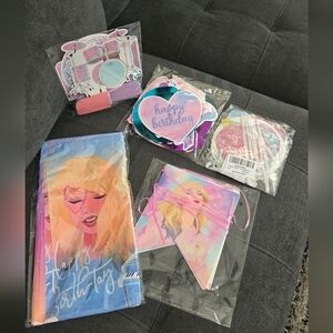 Taylor Swift Party Decoration Set in Pink and Blue